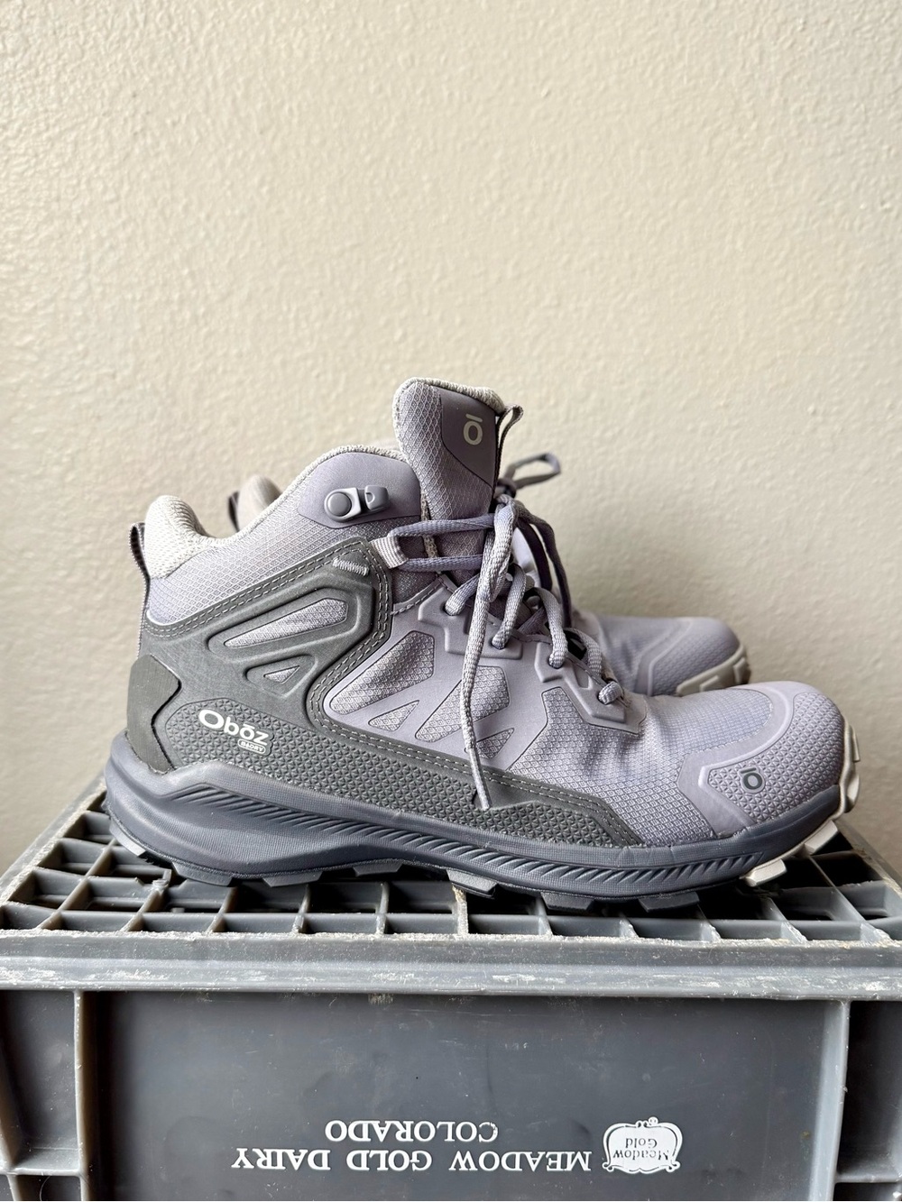 *NEW w/o Box* Oboz B-dry Lightweight Gray Lavender Hiking Boots